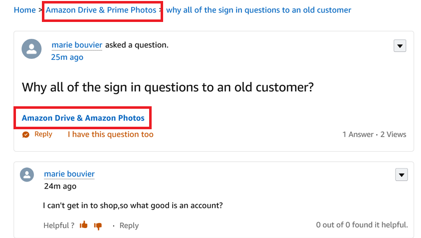 Why all of the sign in questions to an old customer?