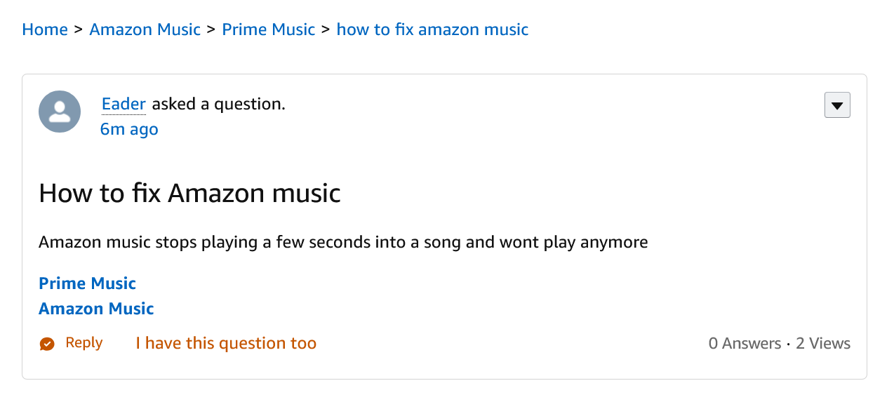 How to fix Amazon Music